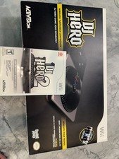 DJ Hero 2 Wii Bundle Turntable Controller Game + Box Tested