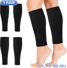 2x Calf Compression Sleeves Leg Support Running Shin Splint Socks US