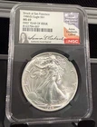1986(S) U.S. Silver Eagle, NGC MS69, Cabral Signed, $4,000 NGC Price
