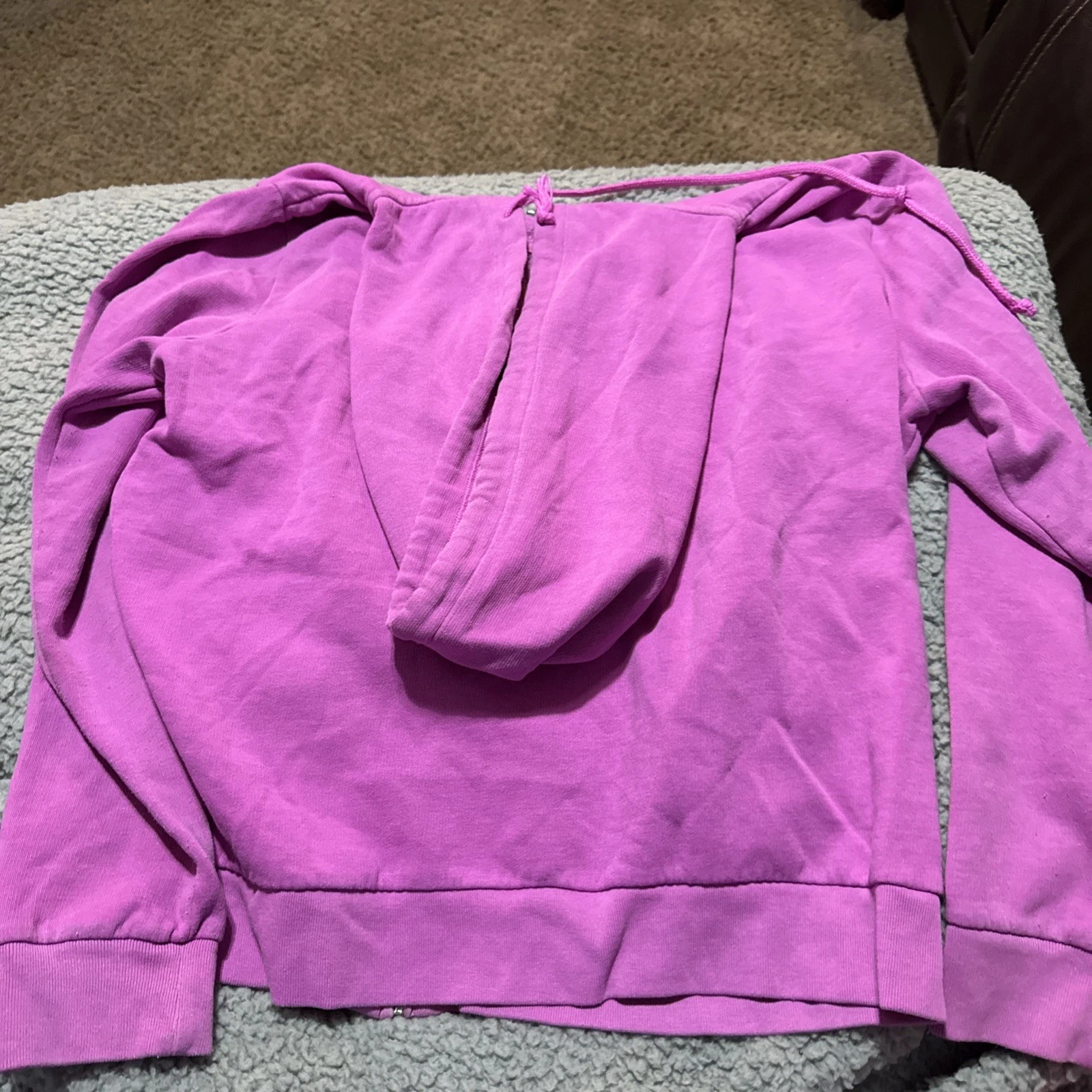 UNDERCOVER Victoria's Secret ROSA donna XL giacca Everyday Lounge full zip cappuccio