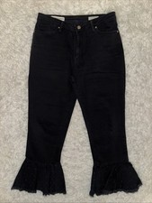 Anthropologie Pilcro And The Letterpress Flare Studded Hem Jeans Size 29