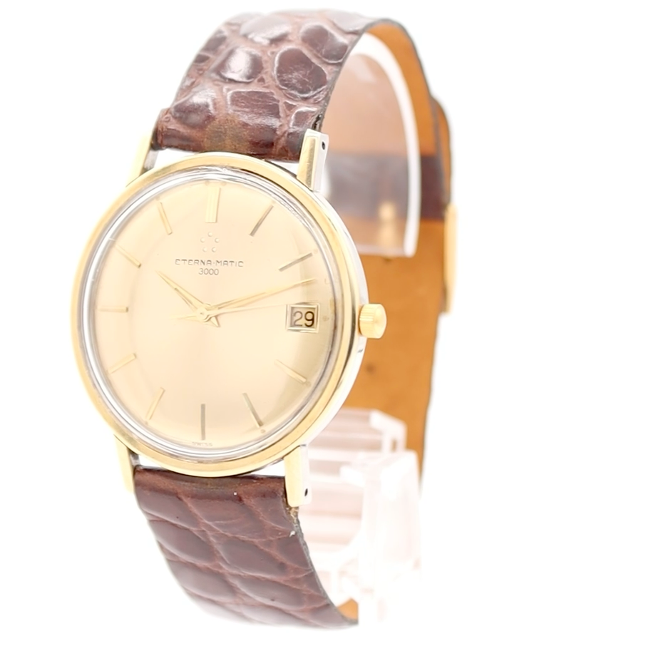 Vintage 34mm 1964 Eterna Matic 3000 146T Mechanical Wristwatch
