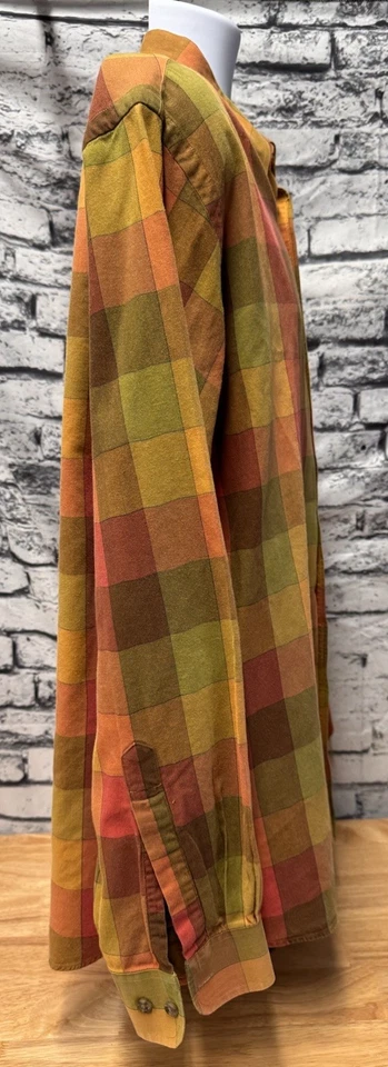 Viyella Mens Brown Plaid Shirt Wool Blend XL Long Sleeve Designer Button Down - Image 3 of 4