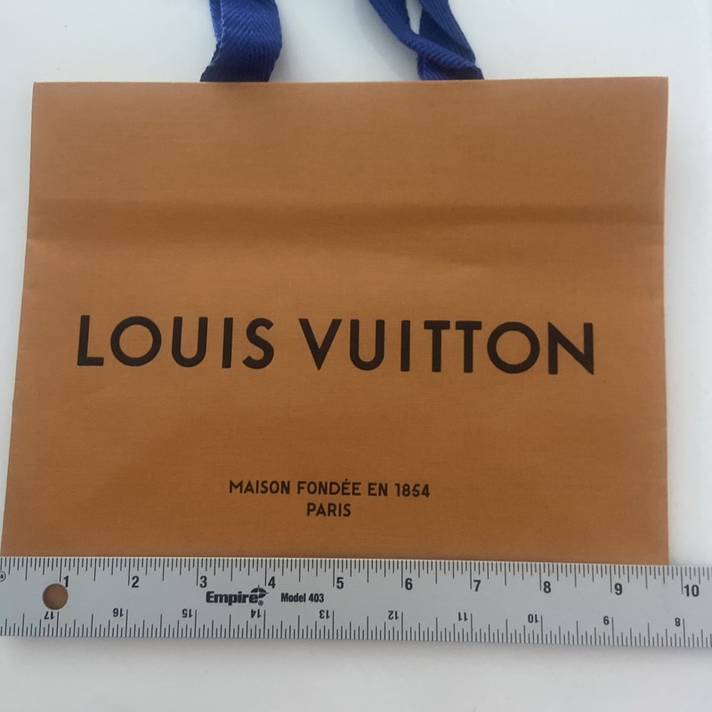 LOUIS VUITTON 9.3/4x 10X 6” Authentic Paper Gift/Shopping Bag Small Tote Orange