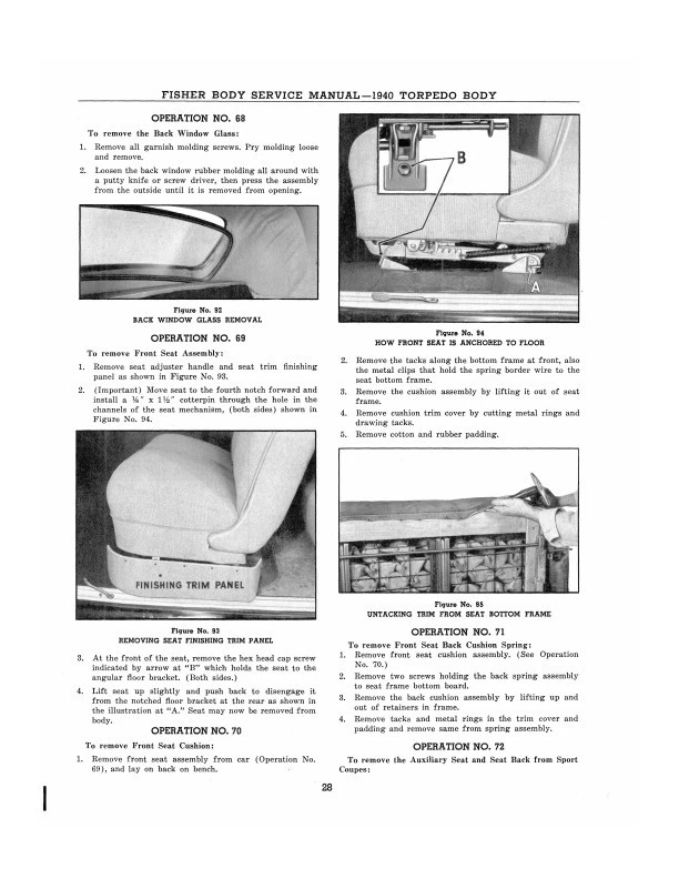 Libro de servicio de reparación 39 40 manual de carrocería Buick 1939 1940 Foto 3 de 4