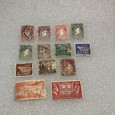 13 USED Vtg. Cancelled Ireland Eire Postage Stamps. 1925-1975. Nice Lot; $1 Ship