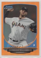 2013 Bowman Draft Picks Chrome Orange Refractor 23/25 Trevor Williams 03ks