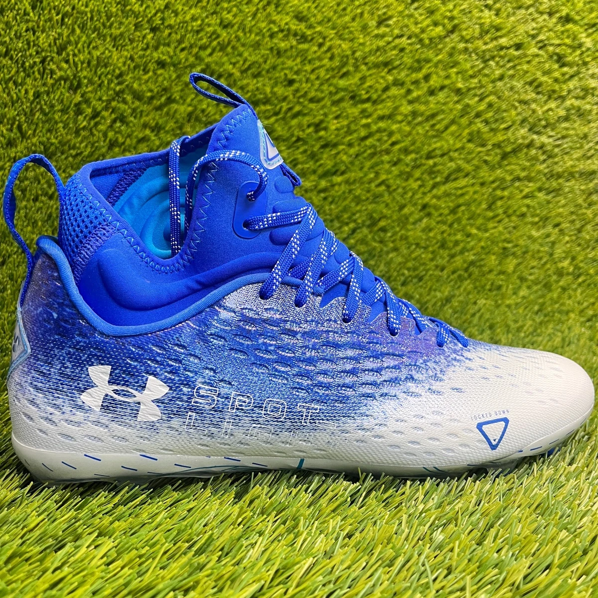 Under Armour Spotlight Lux MC ‘Blue White’ (size mens 13.5) Under Armour Spotlight Lux MC Football Cleats Men main image 2