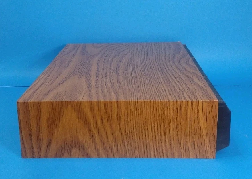 Organizador de almacenamiento de cinta de casete 3 cajones imitación madera grano contiene 36 casetes de colección Foto 3 de 4