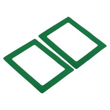 2 Pcs Magnetic Picture Frame PVC Magnets Holds Photo Green 5x7 Inch