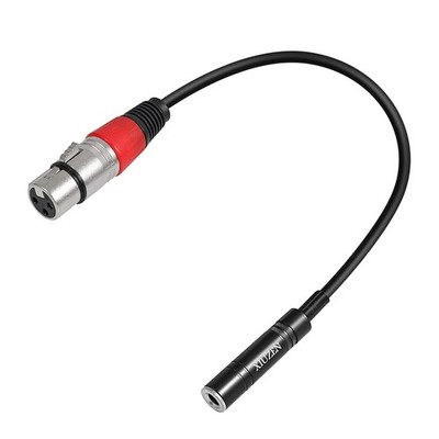 XLR Female to 1/4 Inch Cable Adapter TRS Stereo Jack Audio Cable -1.5 feet