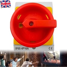 16A Rotary Isolator Switch 16amp 4 Pole 230V - 440V Rotary Isolator Switch Tool