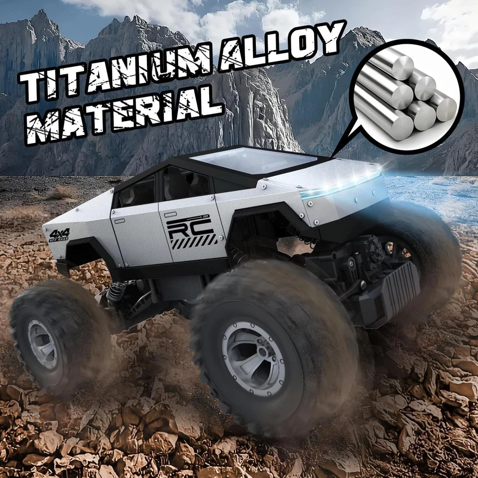 1/14 Brushless RC Cars für Erwachsene schnell + Mph, RC Trucks 4X4 Offroad wasserdicht - Bild 3 von 4
