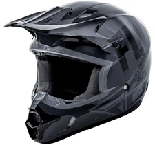 NEW Fly Racing Kinetic Burnish Helmet Size Youth Large (Gray / Black) 73-3390YL