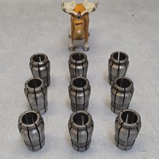Acura-Flex AF-131, AF-132, AF-133 Collets 41/64" 21/32" 43/64" Lot of 9