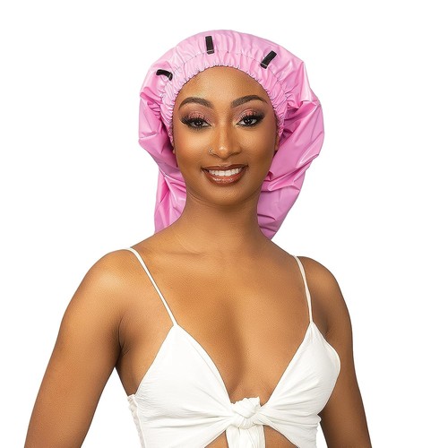 Esha Girl - Shower Cap for Extra Long Hair, Braids, Locs, Twists – Waterproof... - Picture 2 of 9
