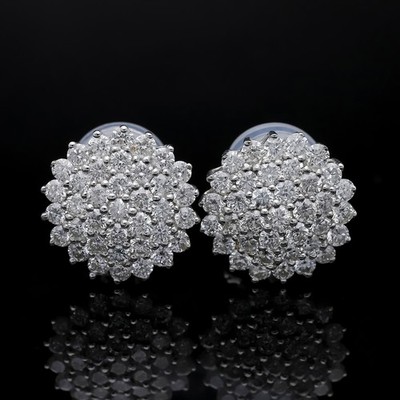 Ohrringe Brillanten Diamanten 4,00 ct. 750 Gold 18 Karat Deta Schmuck Top Preis