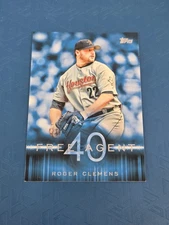 2015 Topps Free Agent 40 #F40-14 Roger Clemens Houston Astros BASEBALL Card S4
