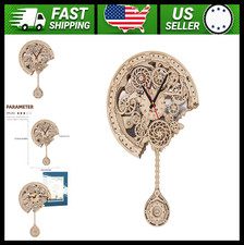 3D Wooden Puzzle Clock for Adults