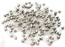 Lot of 100 Littelfuse 3AG 5A 250V 5 Amp Fast Acting 1/4" x 1-1/4" Glass Fuses