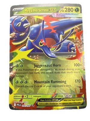 Pokémon TCG Mega Heracross ex  04/94 Double Rare ME02: Phantasmal Flames NM