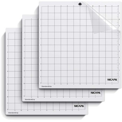 Schneidematte Silhouette Cameo 4/3/2/1, 12x12 Zoll, 3er-Pack, Vinyl, rutschfest