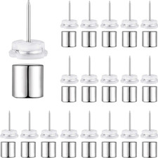 Outus 50 Sets Magnetic Push Pin Magnet Thumb Tack Poster Hanger Thumb Tacks for