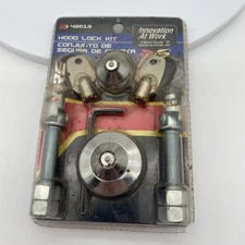 NOS Spectre 42613 Hood Lock Kit, Swivel Style, Steel, Chrome FREE SHIPPING