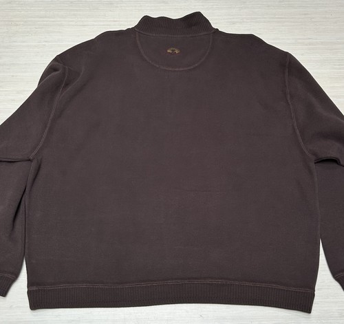 NEW Tommy Bahama 1/4 Zip Pullover Sweater Size YOUTH XL (16) Java Brown Older - Picture 5 of 12