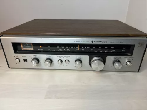 Vintage Kenwood KR-1400 Solid State AM/FM Stereo Receiver - Walnut Panel