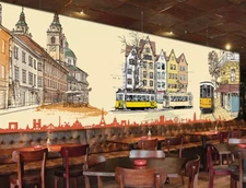 3D Painted Building 895 Wallpaper Mural Wall Print Wall Wallpaper Murals US Coco