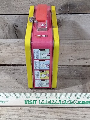 Vintage Peanuts Charlie Brown, Snoopy & linus Tin Lunch Box | eBay