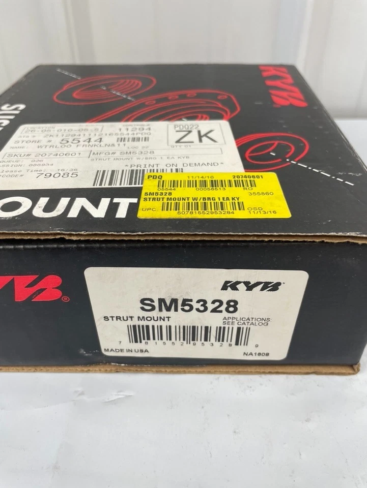 Kit de herrajes de puntal de suspensión SM5328 KYB para 97-01 INFINITI Q45; suspensión delantera estándar Foto 4 de 4