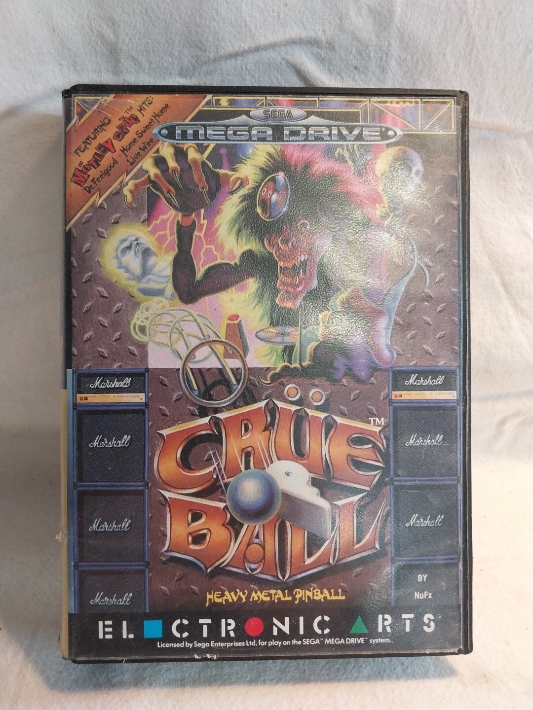 CRUE BALL HEAVY METAL PINBALL SEGA MEGADRIVE.....860