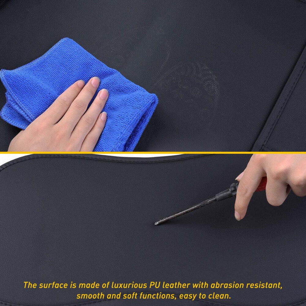 Leather Front+Rear Car Seat Covers 5Seats For Toyota Tundra Crew Cab