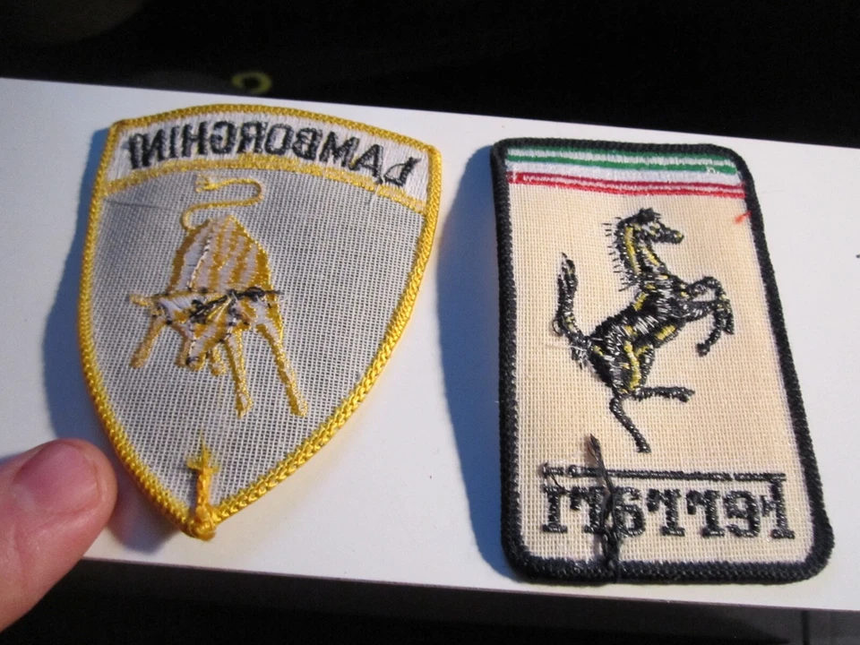 FERRARI & LAMBORGHINI PATCHES & 1990 CHIEF AUTO PARTS NATIONALS PATCH - BBA-14 - Image 2 of 4