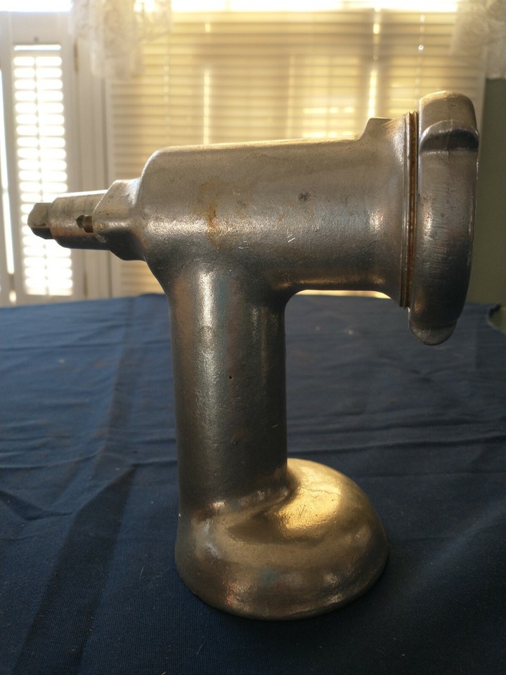 Vintage Kitchen Aid Meat Grinder, Wooden Mallet and Attachments