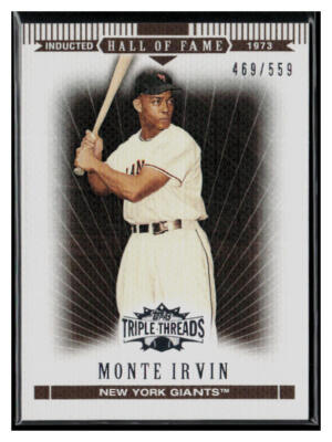 2007 Topps Triple Threads #72 Monte Irvin Sepia /559