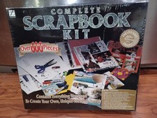 Scrapbook Kit 600 Pieces Complete with Photo Album Thompson Vintage 1997 Sealed