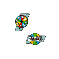 Wheel of Challenges Spinner Geocoin Moving Coin Geocaching Gift Trackable