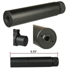 223 Slip Over 1/2x28 Barrel Cover Compensator Solid Aluminum Tube Muzzle Brake