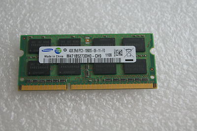 NEU Samsung M471B5273DH0-CH9 4GB 2Rx8 SODIMM PC3-10600S-09-11-F3 DDR3 Laptop RAM