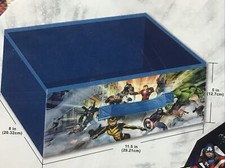 Caja de juguetes de almacenamiento plegable para niños Marvel Avengers con asa. 8”x11,5”x5”
