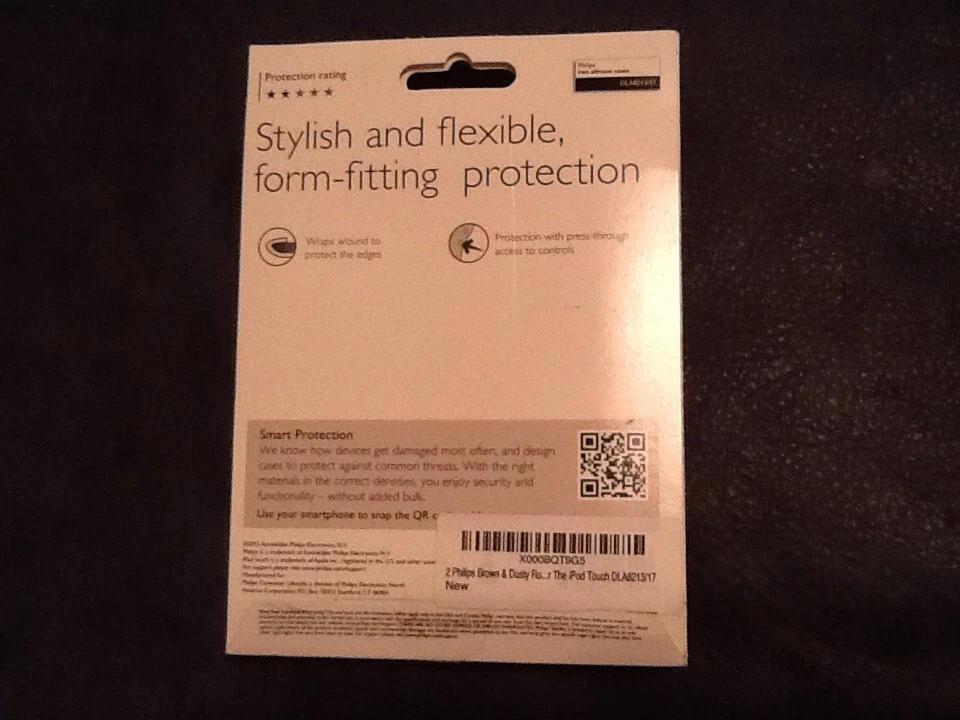 Philips Two Silicone iPod Touch Cases Dusty Rose & Brown DLA8213/17 Brand New - Image 2 of 2