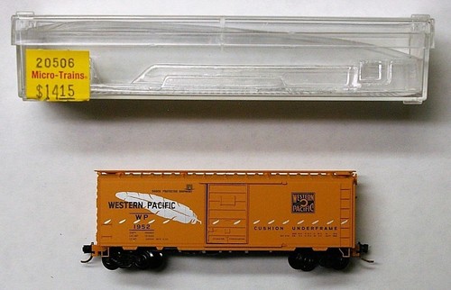 MTL Micro-Trains 20506 Western Pacific WP 1952 40 pies vagón de carga de una sola puerta | Zustand: New