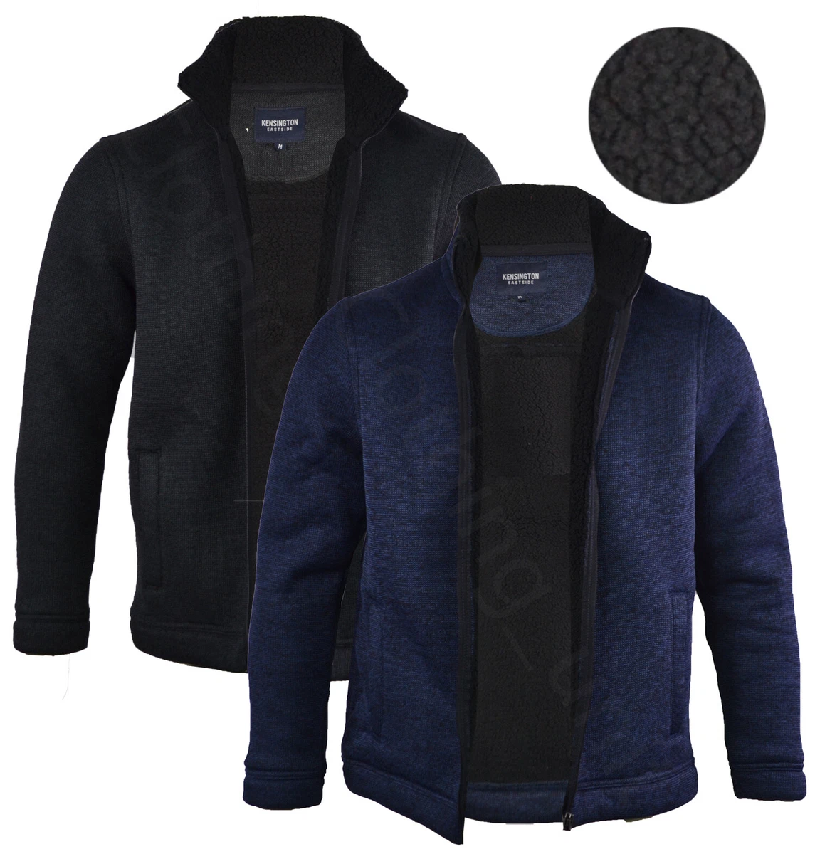 Felpa UOMO TOMHER FOSHOL Zip blu navy SLIM FIT collo alto stile polo