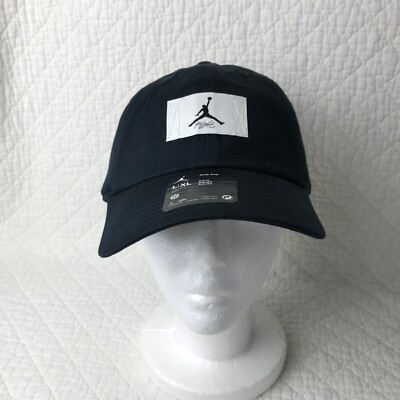 Nike Air Jordan Club Adjustable Hat Adult Unisex SZ L/XL Black