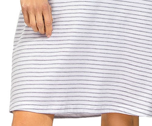 Camicia da notte bambina COMTESSA manica corta cotone design ad anelli grigia taglia 164 - Foto 3 di 3