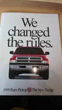 1999 DODGE RAM PICKUP BROCURE. VERY GOOD CONDITION. IN UK