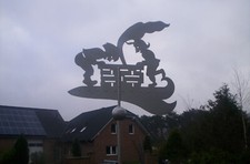 Wetterfahne, Max und Moritz, Wetterhahn, Edelstahl, Wetterfahnen Knirsch